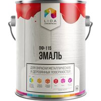 Эмаль LIDA Optima ПФ-115 20 кг (коричневый)