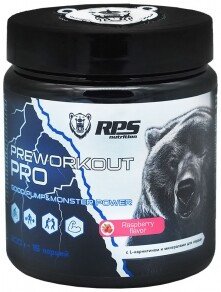 Комплекс RPS Nutrition Pre-workout PRO (малина, 200 г)