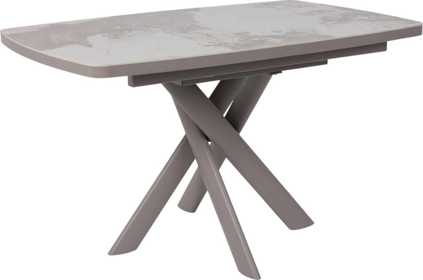 

Кухонный стол Мамадома Leonel-130 раздвижной 130-165х85 (pandora gloss st cer/капучино)