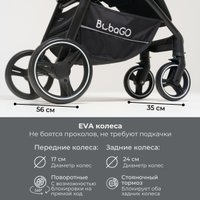Коляска прогулочная «книга» Bubago Bass Light 2025 (темно-серый)