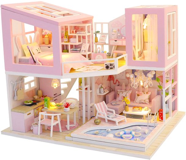 

Румбокс Hobby Day MiniHouse Розовый фламинго M915