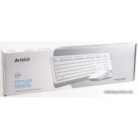 Офисный набор A4Tech Fstyler FG1010 (белый/серый)