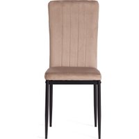 Стул TetChair Verter металл/флок 47.8x41.5x97 (бежевый HLR8/черный)