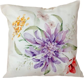 Чехол на подушку Listelle collection Жаклин фиолетовый цветок 814601/2