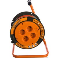 Удлинитель на катушке Glanzen EB-30-002 (30 м, оранжевый)