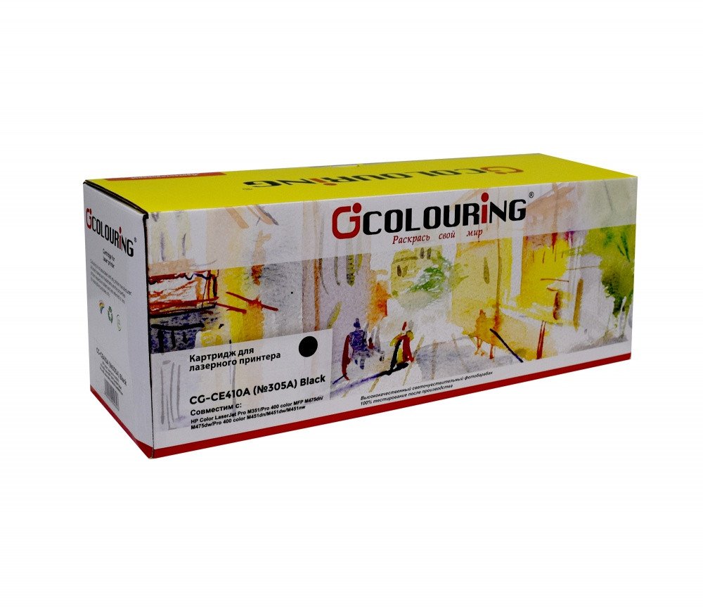 

Картридж Colouring CG-CE410A (аналог HP 305A (CE410A))