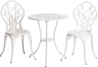 Обеденная группа TetChair Secret De Maison Waltz of flowers (алюминиевый сплав, сливочно-белый)