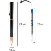 Ручка шариковая Galant 144169 (темно-синий/розовое золото)