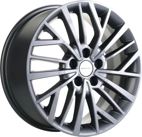 Литые диски Khomen KHW1717 Sportage 17x7 5x114.3мм DIA 67.1мм ET 48.5мм Gray