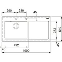 Кухонная мойка Franke Mythos MTK 611-100 124.0379.851 (белый)