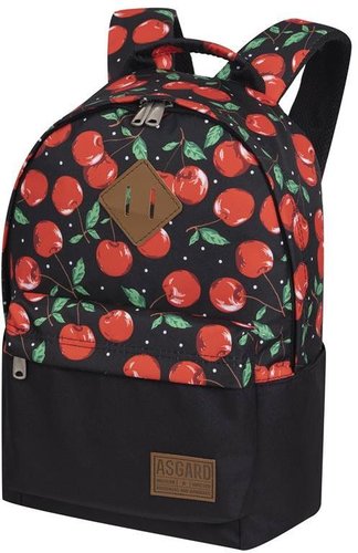 Городской рюкзак Asgard Р-7347 (вишни, черный)