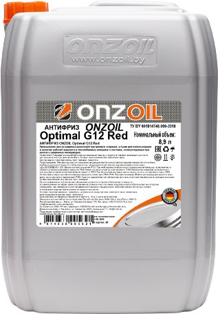 

Антифриз ONZOIL Optimal RED G12 10кг