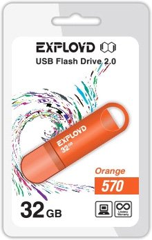 

USB Flash Exployd 570 32GB (оранжевый) [EX-32GB-570-Orange]