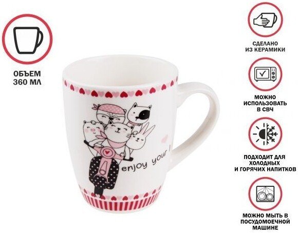 Кружка Perfecto Linea Love Kitty-4 30-063014