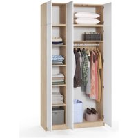 Шкаф распашной Soma Lord Lite 3-х створчатый 120x240 (дуб сонома/белый)