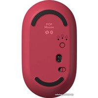 Мышь Logitech Pop Mouse (розовый/бордовый)