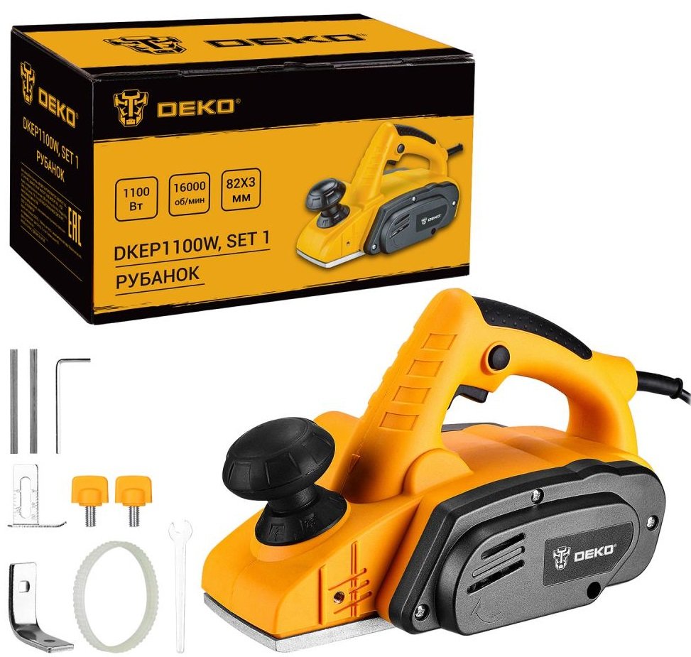 

Рубанок Deko DKEP1100W Set1 083-1074
