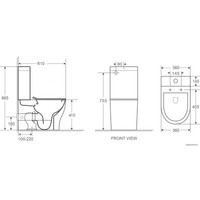 Унитаз напольный WeltWasser Angerbach 001 GL-WT (белый глянец)