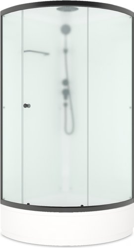 Душевая кабина Domani-Spa Simple 99 Mid 90x90 DS01Sm99MWM00.Gt-V1.2-Black