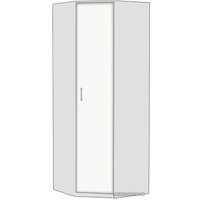 Шкаф распашной МДК ГШУ угловой 2120x720x720 (белый)