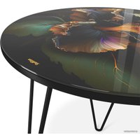 Журнальный столик Sheffilton SHT-CT27 (ночной цветок/черный муар)