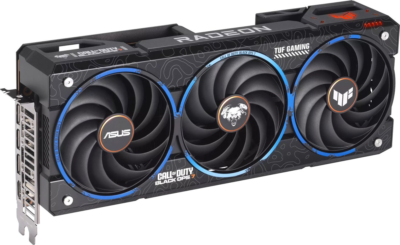 Видеокарта ASUS TUF Gaming Radeon RX 9070 XT COD BO7 Special Edition TUF-RX9070XT-O16G-COD-BO7