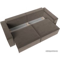 Диван Лига диванов Куба (велюр коричневый)