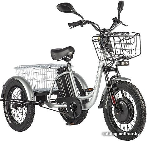 Электровелосипед Eltreco Porter Fat 500 (серебристый)
