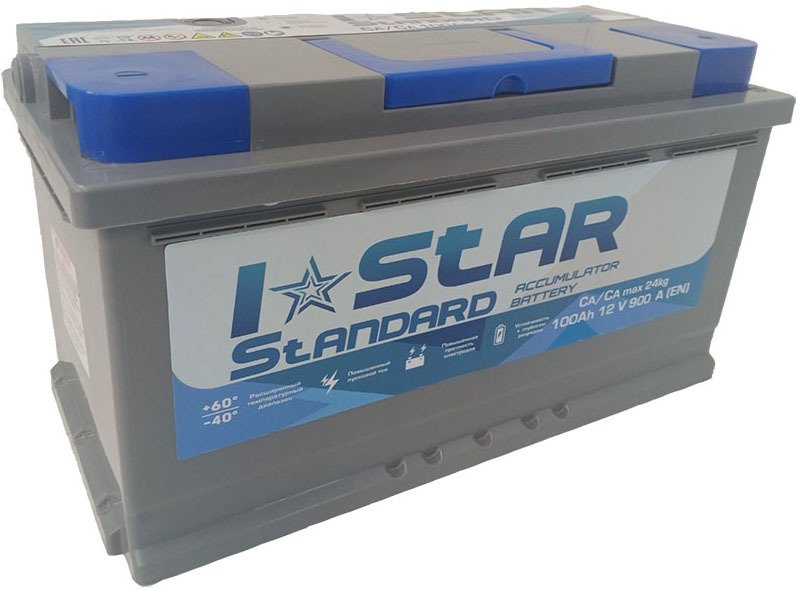 

Автомобильный аккумулятор I-STAR 100 R+ (100 А·ч)