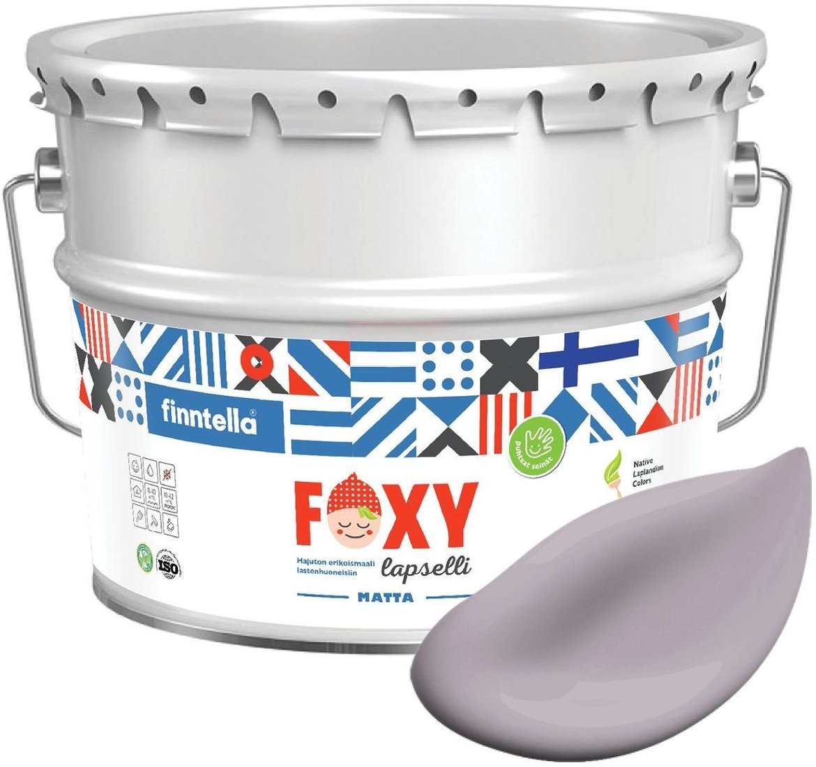 

Краска Finntella Foxy Lapselli Matte Tori F-50-1-9-FL239 9 л (сиреневый)