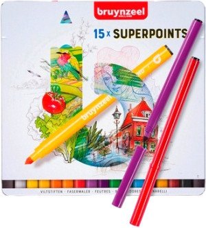 

Набор маркеров Bruynzeel Super Point 60324015 (15шт)