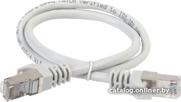 Кабель ITK RJ45 - RJ45 PC01-C5EF-1M (1 м, серый)