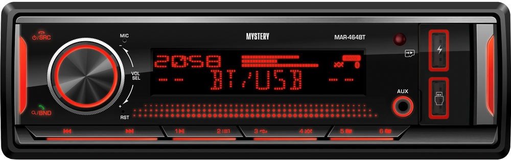 

USB-магнитола Mystery MAR-464BT