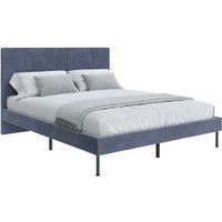 Кровать НК-Мебель Novel 140x200 26011197 (велюр серый)