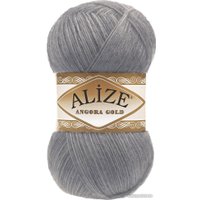 Пряжа для вязания Alize Angora Gold 87 (550 м, угольно- серый)