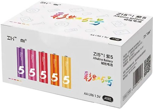 

Батарейка ZMI ZI5 Rainbow AA 40 шт. AA540