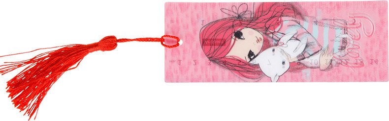 

Закладка для книг ArtSpace Cool girl 3D с линейкой 3D_37490