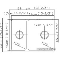 Кухонная мойка Asil AS 261-R (полированная, 1 мм)