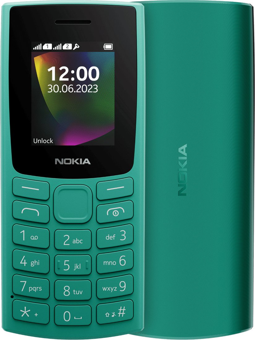 

Телефон Nokia 106 (2023) Dual SIM TA-1564 (зеленый)