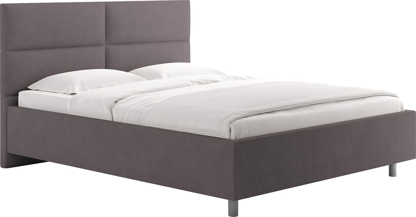 Кровать Сонум Omega 160x200 (замша какао)
