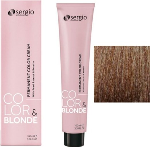 

Крем-краска для волос Sergio Professional Color&Blonde 8 toffee блондин тоффи