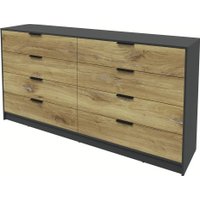 Комод Интерлиния Концепт КТ-К197 (дуб нокс/антрацит)