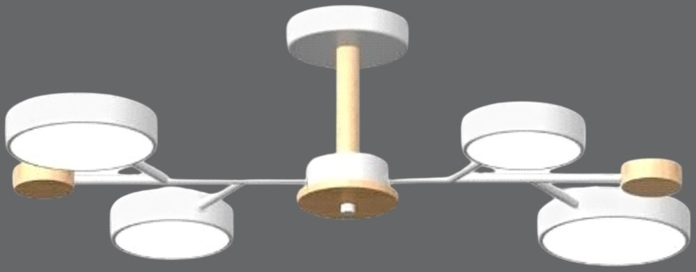 

Люстра средней высоты LED4U L3213-670 WH