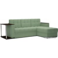 Угловой диван Мебель-АРС Атланта (зеленый)