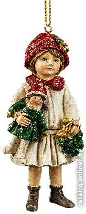 Елочная игрушка Erich Krause Decor Девочка с куклой 59012
