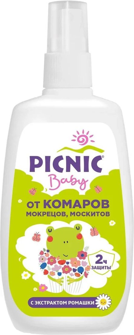 

Спрей от насекомых Picnic Baby от комаров 120 мл