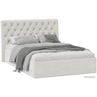 Кровать Трия Скарлет универсальная тип 1 с ПМ 140x200 (велюр бежевый)