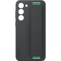 Чехол для телефона Samsung Silicone Grip Case S23+ (черный)