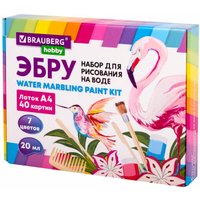 Набор для рисования BRAUBERG HOBBY ЭБРУ 40 картин А4 665354 в Гомеле