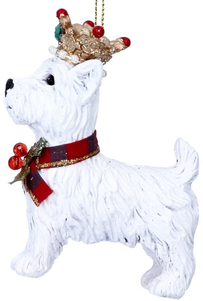 

Елочная игрушка Gisela Graham Вестхайленд-терьер в короне 15640